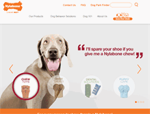 Tablet Screenshot of nylabone.com